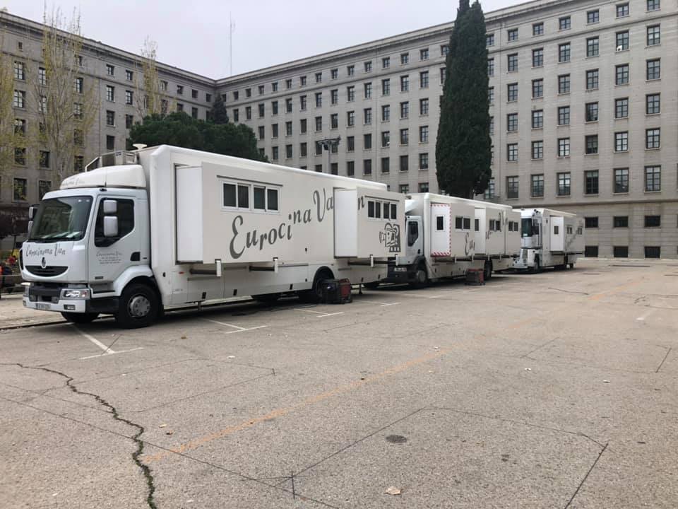 Eurocinema provee de motorhome´s a La casa de papel