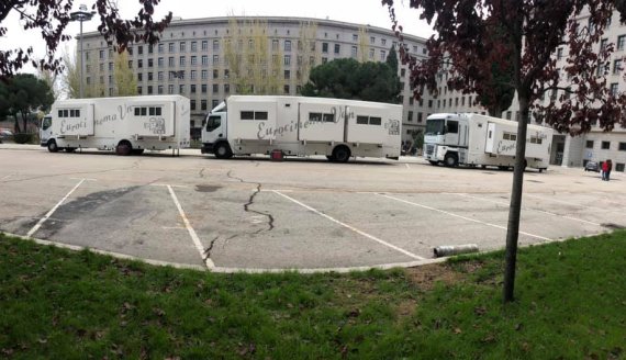 Eurocinema provee de motorhome´s a La casa de papel